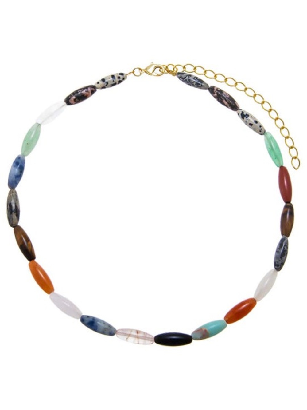Genuine Multi Semiprecious Gemstone Choker NWOT